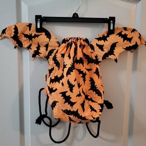 Lush Cosmetics They Only Come At Night Draw String Backpack Halloween Bats